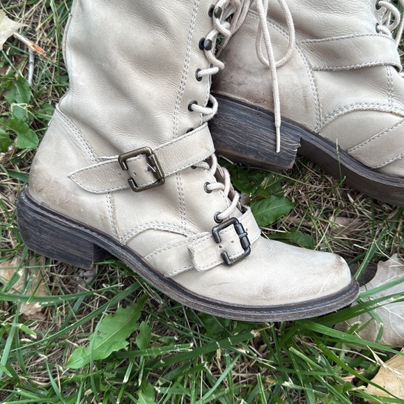 Last chance * Trouvé lace up boots desert double buckle leather - Picture 2 of 8